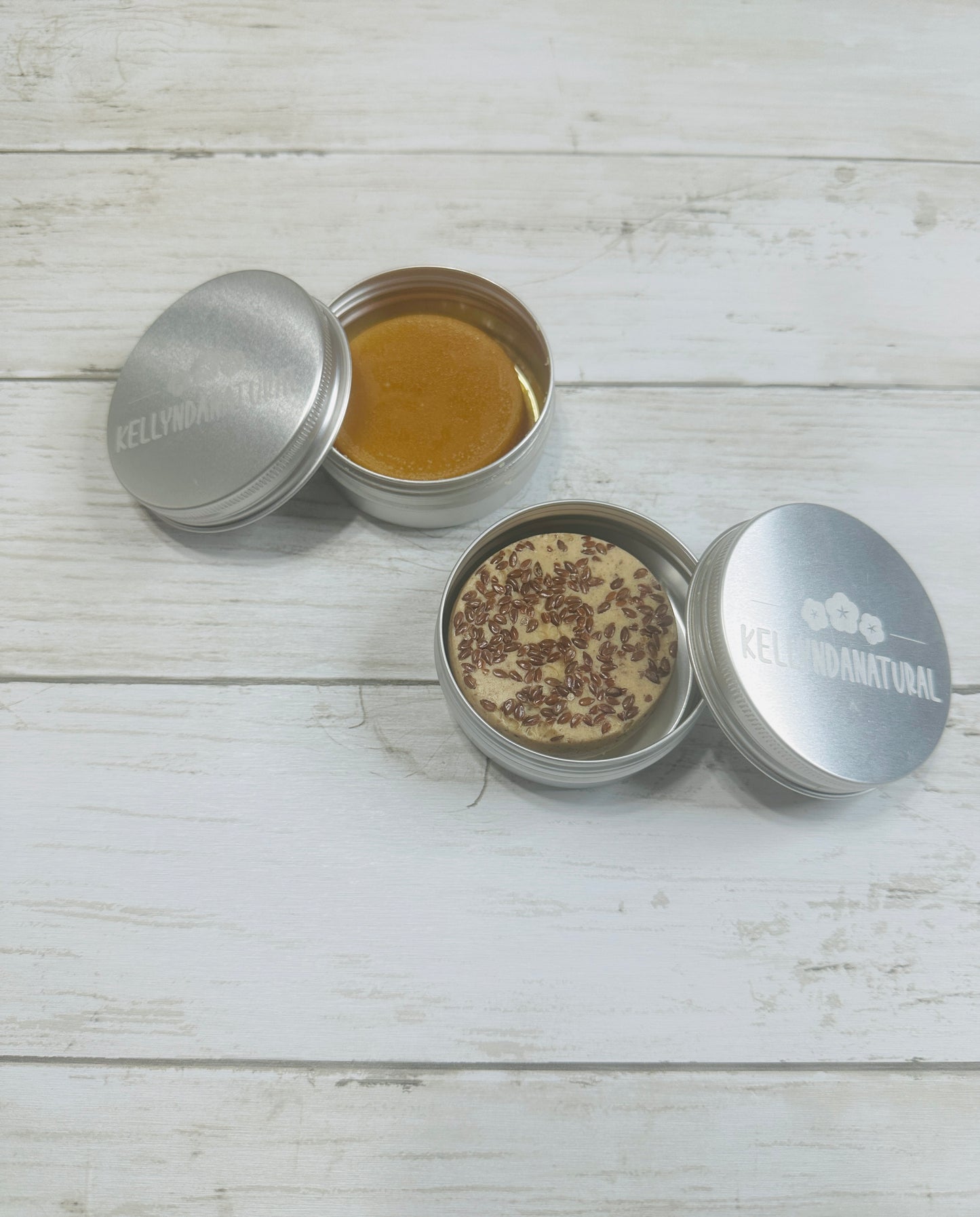 Pack 2 Empty Jar Aluminum Metal Container with Lid for Lip Balm, Storage Jar, Shampoo Bar Soap, Hand Body Cream. Silver 70ml